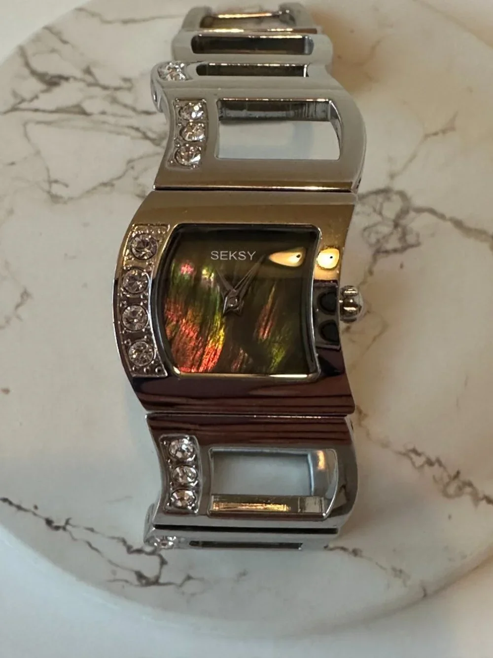 Seksy by Sekonda N4009 Mother of Pearl Swarovski Crystal Steel Watch